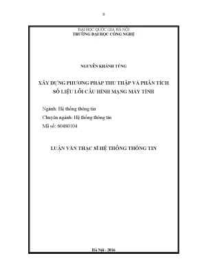 Phương Pháp Thu Thập và Phân Tích Dữ Liệu Lỗi Cấu Hình