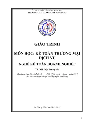 Giáo Trình Kế Toán Thương Mại Dịch Vụ Cho Doanh Nghiệp 
