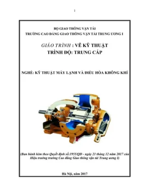 Giáo trình Vẽ Kỹ Thuật Ngành Lạnh Trình Độ Trung Cấp