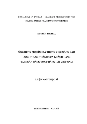 Nâng cao lòng trung thành của khách hàng tại ngân hàng