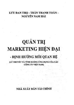 Quản Trị Marketing Hiện Đại: Lý Thuyết và Ứng Dụng tại