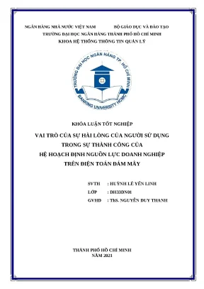 Vai trò của sự hài lòng người dùng trong thành công của