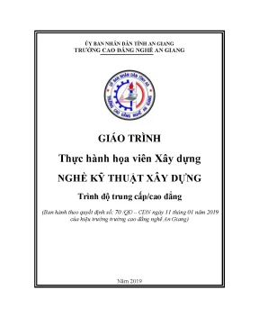 Giáo Trình Thực Hành Họa Viên Xây Dựng Cho Kỹ Thuật Xây Dựng