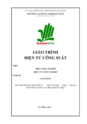 Giáo Trình Điện Tử Công Suất Cho Ngành Điện Công Nghiệp