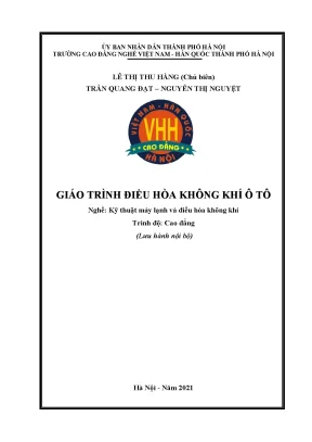 Giáo Trình Điều Hòa Không Khí Ô Tô: Kỹ Thuật Máy Lạnh 