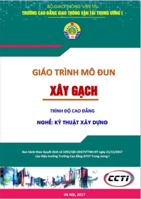 Giáo trình xây gạch: Kỹ thuật xây dựng trình độ Cao đẳng