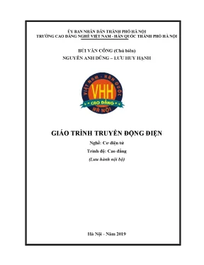 Giáo Trình Truyền Động Điện Cơ Điện Tử Cao Đẳng
