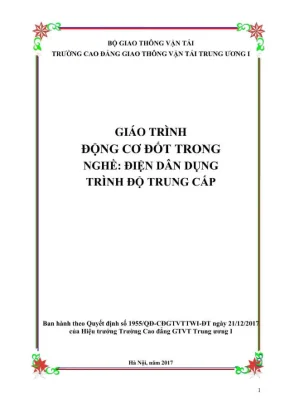 Giáo trình Động cơ đốt trong nghề Điện dân dụng
