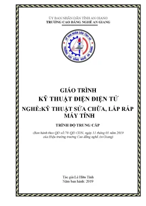 Giáo Trình Kỹ Thuật Điện Tử: Sửa Chữa và Lắp Ráp Máy 
