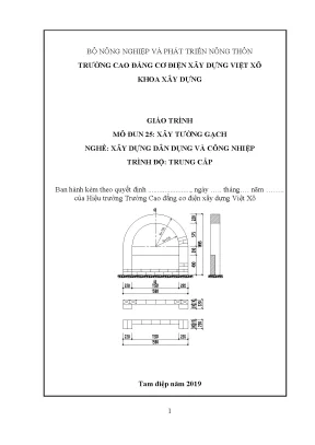 Giáo Trình Xây Tường Gạch: Hướng Dẫn Nghề Xây Dựng Dân 