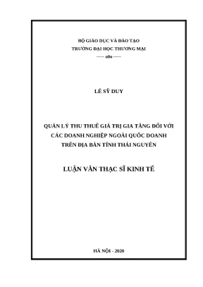 Quản lý thu thuế giá trị gia tăng cho doanh nghiệp ngoài