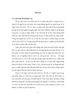 Quản lý chi ngân sách nhà nước tại huyện Bố Trạch, Quảng 