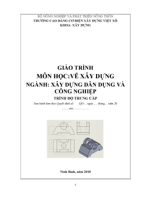 Giáo Trình Vẽ Xây Dựng Dân Dụng và Công Nghiệp Trung Cấp
