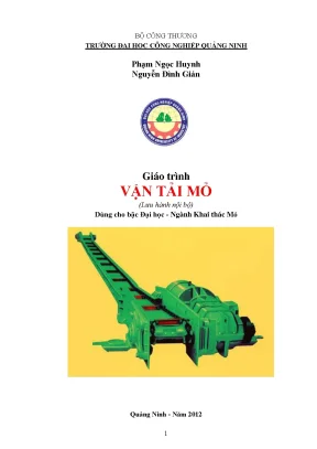 Giáo Trình Vận Tải Mỏ: Hướng Dẫn Toàn Diện Cho Sinh Viên