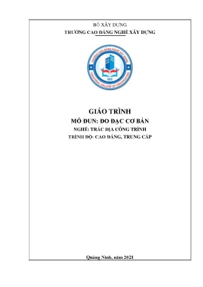 Giáo Trình Đo Đạc Cơ Bản Nghề Trắc Địa Công Trình