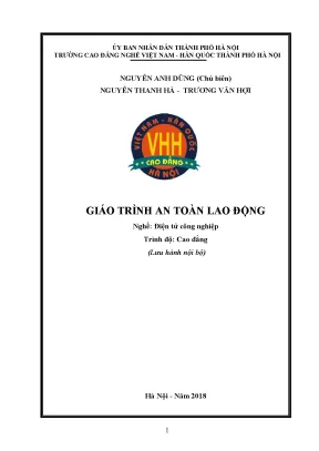 Giáo Trình An Toàn Lao Động Nghề Điện Tử Công Nghiệp Cao