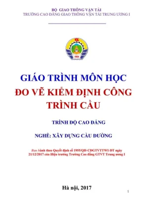 Giáo trình Đo vẽ Kiểm định Công trình Cầu (Hệ Cao đẳng)