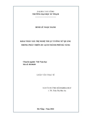 Giá trị nghệ thuật tuồng xứ Quảng trong phát triển du