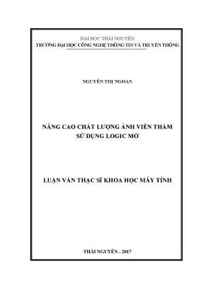 Nâng cao chất lượng ảnh viễn thám bằng logic mờ
