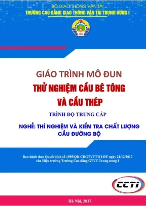 Giáo trình Thử nghiệm Cầu bê tông và Cầu thép (PDF)