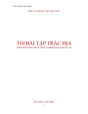 Bài Tập Trắc Địa: 510 Câu Hỏi Trắc Nghiệm Khách Quan
