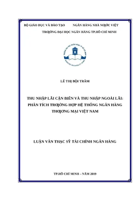 Phân Tích Thu Nhập Lãi Cận Biên và Ngoài Lãi của Ngân
