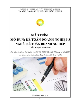 Giáo Trình Kế Toán Doanh Nghiệp Trung Cấp