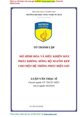 Mô Hình Hóa và Điều Khiển Máy Phát Điện Gió Không Đồng Bộ