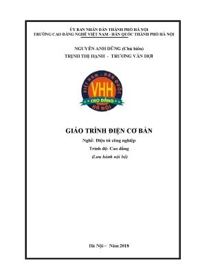 Giáo Trình Điện Tử Cơ Bản Cho Sinh Viên Cao Đẳng