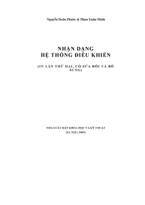 Hệ Thống Nhận Dạng Điều Khiển: Cơ Sở và Phương Pháp