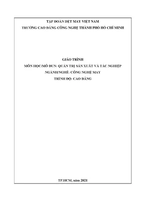 Giáo Trình Quản Trị Sản Xuất Ngành May Cao Đẳng