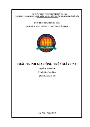Giáo Trình Gia Công CNC Dành Cho Nghề Cơ Điện Tử