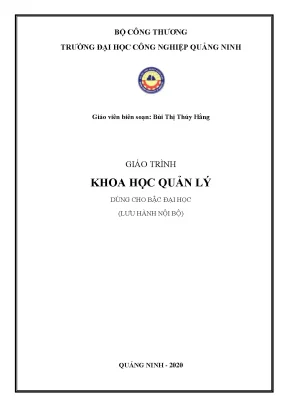 Giáo Trình Khoa Học Quản Lý Đại Học Công Nghiệp Quảng Ninh