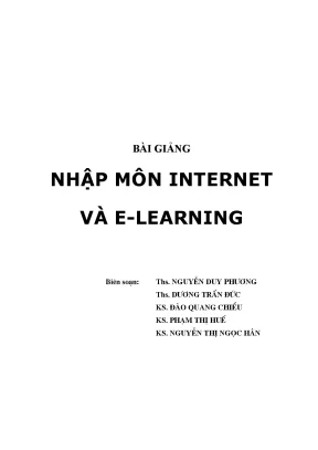 Khám Phá Internet và E-Learning: Hướng Dẫn Cơ Bản Cho