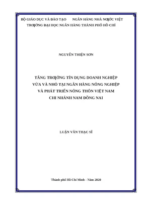 Tăng trưởng tín dụng cho doanh nghiệp vừa và nhỏ tại