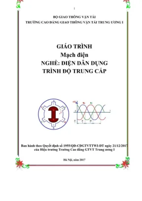 Giáo trình Mạch Điện - Nghề Điện Dân Dụng Trung Cấp