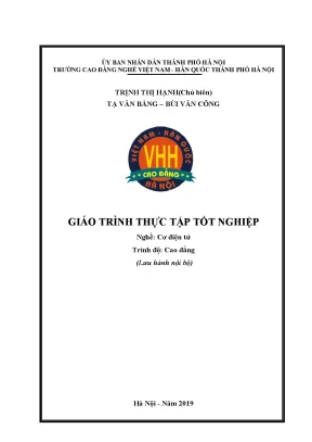 Giáo Trình Thực Tập Tốt Nghiệp Cơ Điện Tử Cao Đẳng