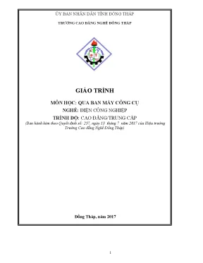 Giáo Trình Tiện Trụ Ngắn, Trụ Bậc và Tiện Cắt Rãnh Nghề 