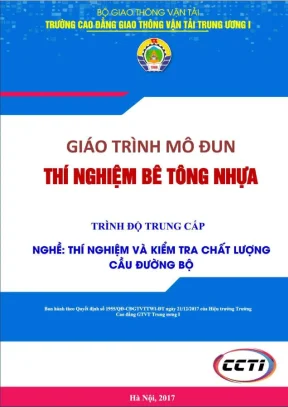 Giáo trình Thí nghiệm Bê tông nhựa (Toàn tập MĐ22)