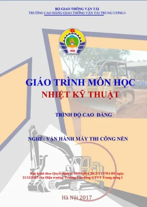 Giáo trình Nhiệt Kỹ Thuật: Vận hành máy thi công nền