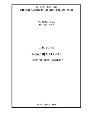 Giáo Trình Trắc Địa Cơ Bản Dành Cho Sinh Viên Đại Học