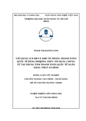 Vận Dụng UCP 600 và ISBP 745 Trong Thanh Toán Quốc Tế