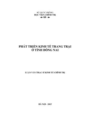 Kinh Tế Trang Trại Tại Đồng Nai: Cơ Hội và Thách Thức
