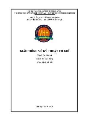 Giáo Trình Vẽ Kỹ Thuật Cơ Khí Dành Cho Sinh Viên Cơ Điện Tử
