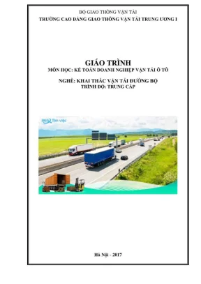 Giáo trình kế toán doanh nghiệp vận tải ô tô đầy đủ