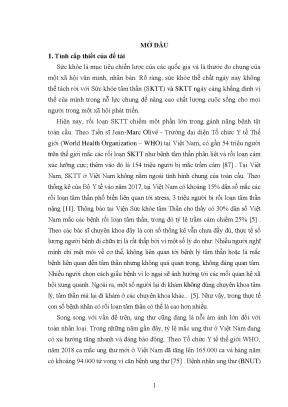 Sức Khỏe Tâm Thần Của Bệnh Nhân Ung Thư Trong Độ Tuổi