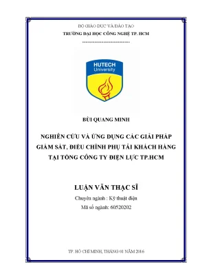 Giải pháp giám sát và điều chỉnh phụ tải điện tại TP.HCM
