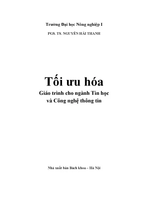 Tối ưu hóa giáo trình ngành Tin học và Công nghệ thông tin