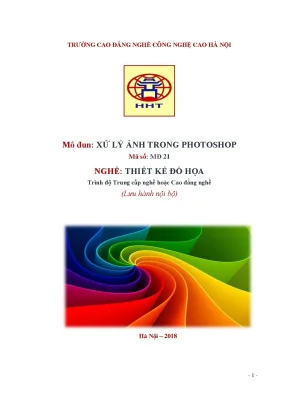 Giáo Trình Xử Lý Ảnh Trong Photoshop Dành Cho Thiết Kế 