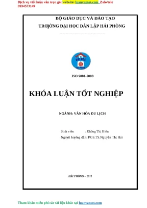 Nghiên cứu phát triển du lịch sinh thái tại Hồ Núi Cốc,
